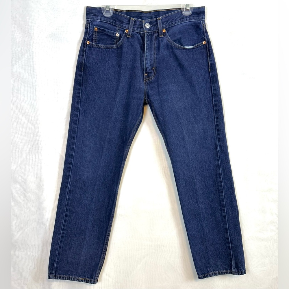 Levi’s Men’s 505 Straight Leg Blue Jeans 31x30 (actual 32” waist X 28 length)